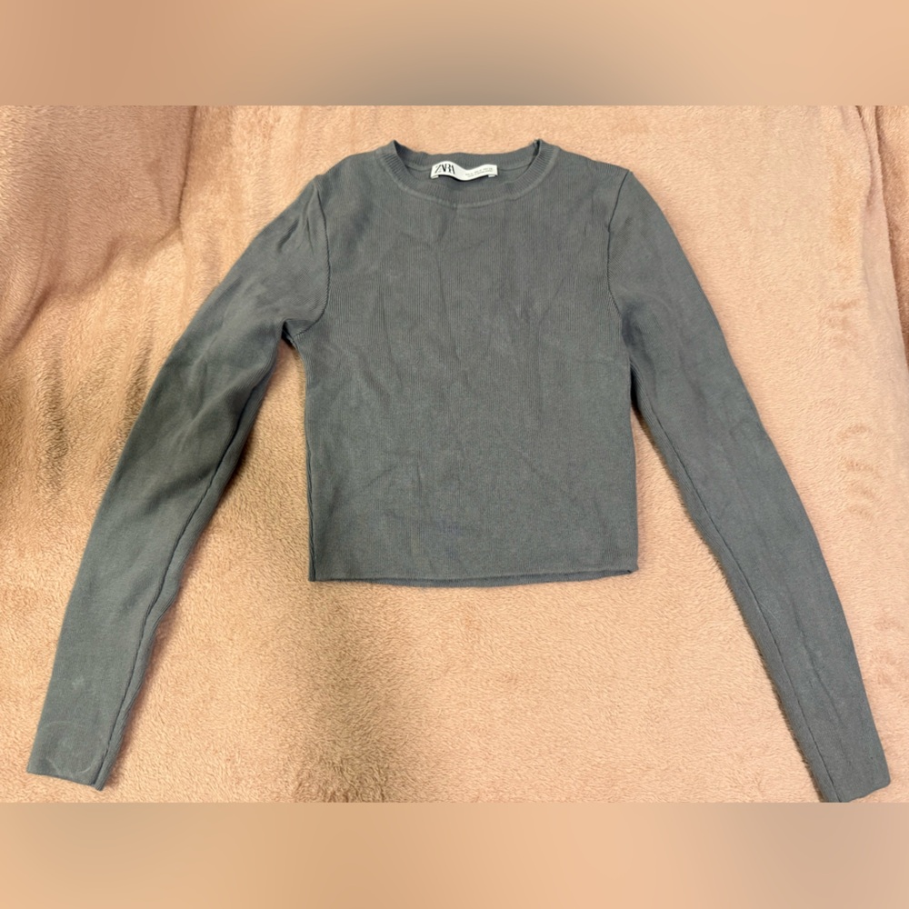 Zara Gray Knit Sweater